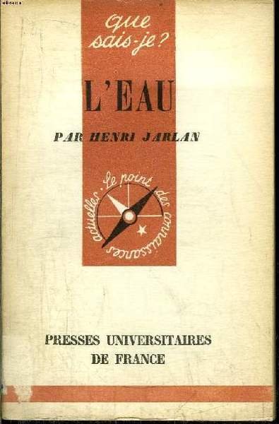 Que sais-je? N° 266 L'eau