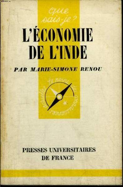 Que sais-je? N° 531 L'économie de l'Inde