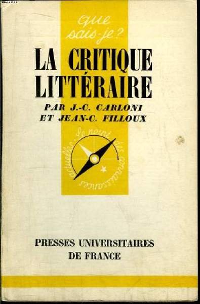 Que sais-je? N° 664 La critique littéraire