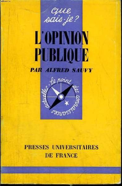 Que sais-je? N° 701 L'opinion publique
