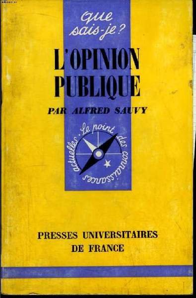Que sais-je? N° 701 L'opinion publique | Immagine principale