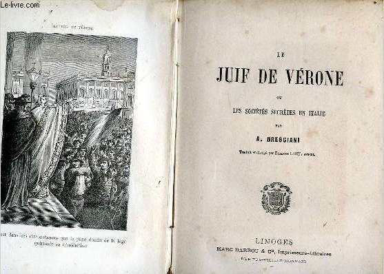 Le juif de Vérone ou les sociétés secrètes en Italie
