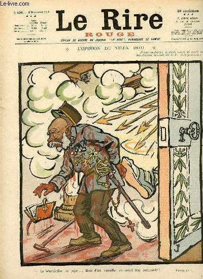 Le rire, N°109 de la 3è série - ROUGE - L'OPINION DU VIEUX DIEU.