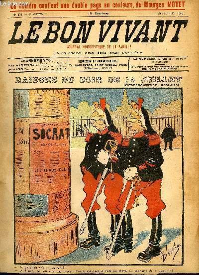 Le bon vivant n°401 Raisons de soir de 14 Juillet