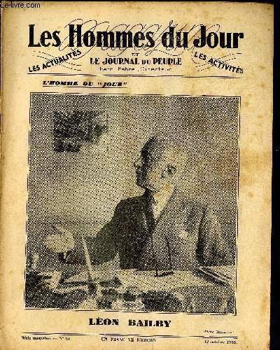 LES HOMMES DU JOUR, Première série magazine N°66. LEON BAILBY.