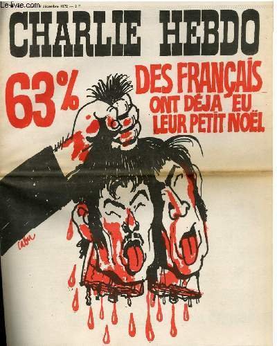 CHARLIE HEBDO N°107 - 63% DES FRANCAIS ONT DEJA EU … | Immagine principale