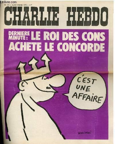 CHARLIE HEBDO N°116 - DERNIER MINUTE : LE ROI DES …