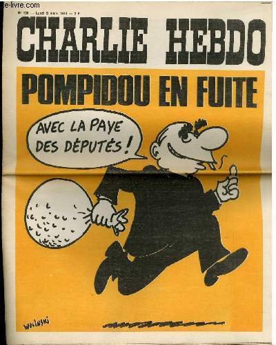 CHARLIE HEBDO N°120 - POMPIDOU EN FUITE " AVEC LA … | Immagine principale