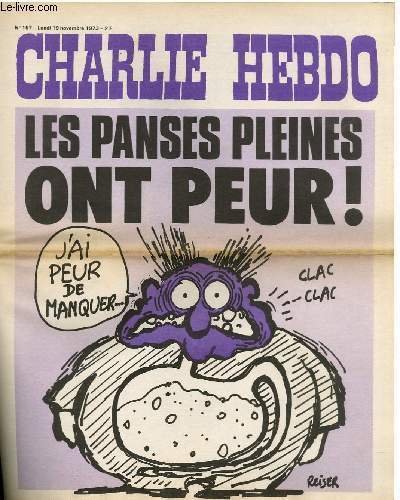 CHARLIE HEBDO N°157 - LES PANSES PLEINES ONT PEUR ! …