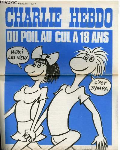 CHARLIE HEBDO N°189 - DU POIL AU CUL A 18 …