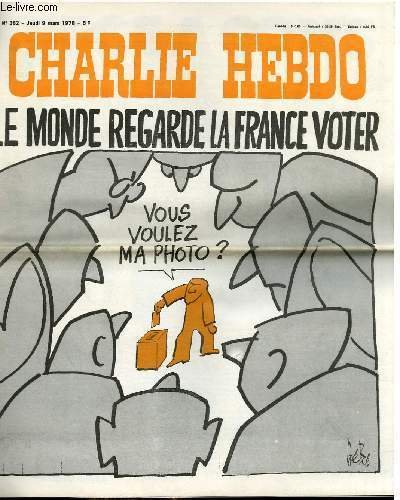 CHARLIE HEBDO N°LE MONDE REGARDE LA FRANCE VOTER