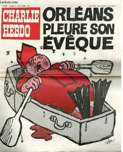 CHARLIE HEBDO N°402 - ORLEANS PLEURE SON EVEQUE