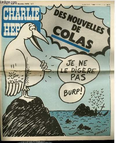 CHARLIE HEBDO N°422 - DES NOUVELLES DE COLAS