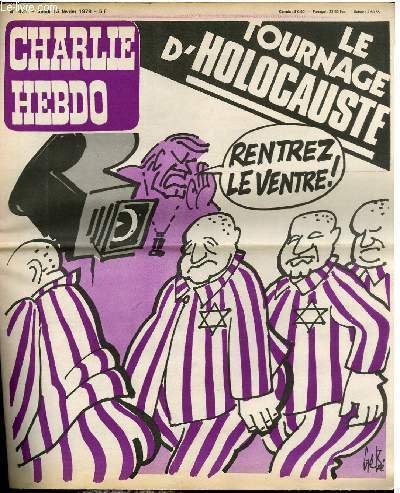 CHARLIE HEBDO N°431 - LE TOURNAGE D'HOLOCAUSTE