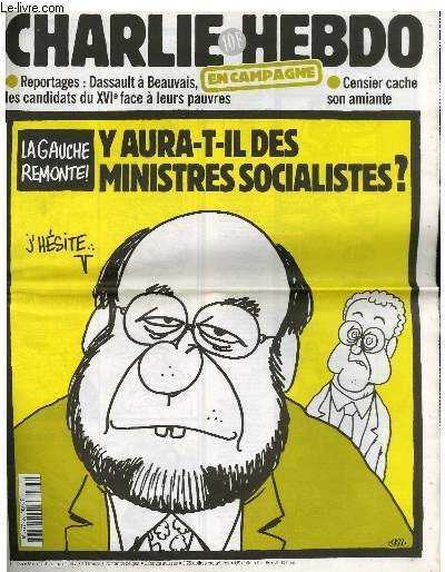 CHARLIE HEBDO N°255 - LA GAUCHE REMONTE : Y AURA-T-IL …