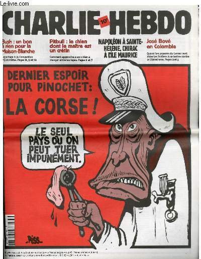 CHARLIE HEBDO N°425 - DERNIER ESPOIR POUR PINOCHET : LA …