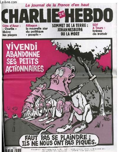 CHARLIE HEBDO N°531 - VIVENDI ABANDONNE SES PETITS ACTIONNAIRES "FAUT …