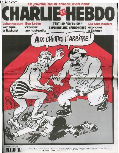 CHARLIE HEBDO N°534 - L'ANTI-AMERICANISME EXPLIQUE AUX XENOPHOBES "AU CHIOTTES L'ARBRITE !"