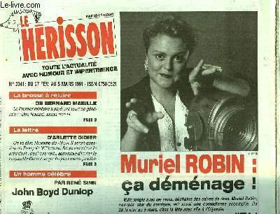 MARIUS L'EPATANT HERISSON N°2341 - MURIEL ROBIN : CA DEMENAGE