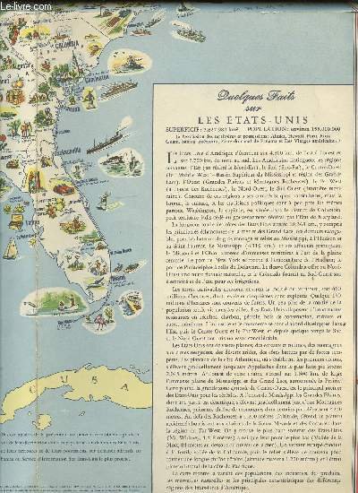 CARTE ILLUSTREE DES ETATS-UNIS D'AMERIQUE - PRINCIPAUX PRODUITS, RESSOURCES REGIONALES …