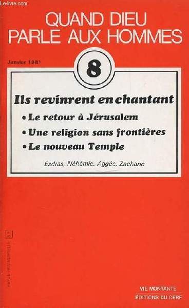 QUAND DIEU PARLE AUX HOMMES - TOME 8 : ILS … | Immagine principale