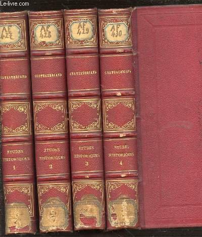 OEUVRES COMPLETES DE M. LE VICOMTE DE CHATEAUBRIAND EN 4 …