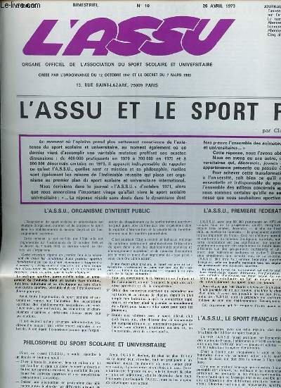 L'ASSU N°10 / 26 AVRIL - ORGANE OFFICIEL DE L'ASSOCIATION …