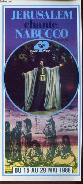 JERUSALEM CHANTE NABUCCO - DU 15 AU 29 MAI 1988. … | Immagine principale