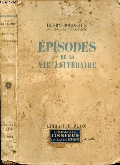 EPISODES DE LA VIE LITTERAIRE | Immagine principale