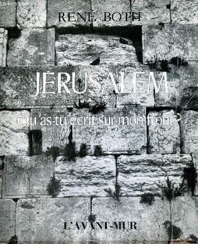 JERUSALEM - QU'AS TU ECRIT SUR MON FRONT? | Immagine principale