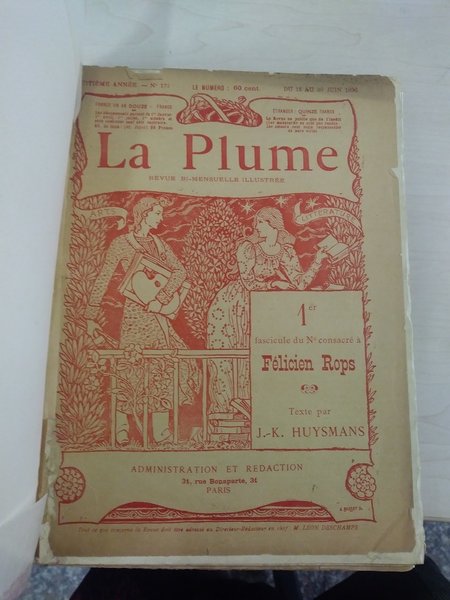 "La Plume", num.172-178, 15-30 giugno 1896-15-30 set.1896, serie di 7 …