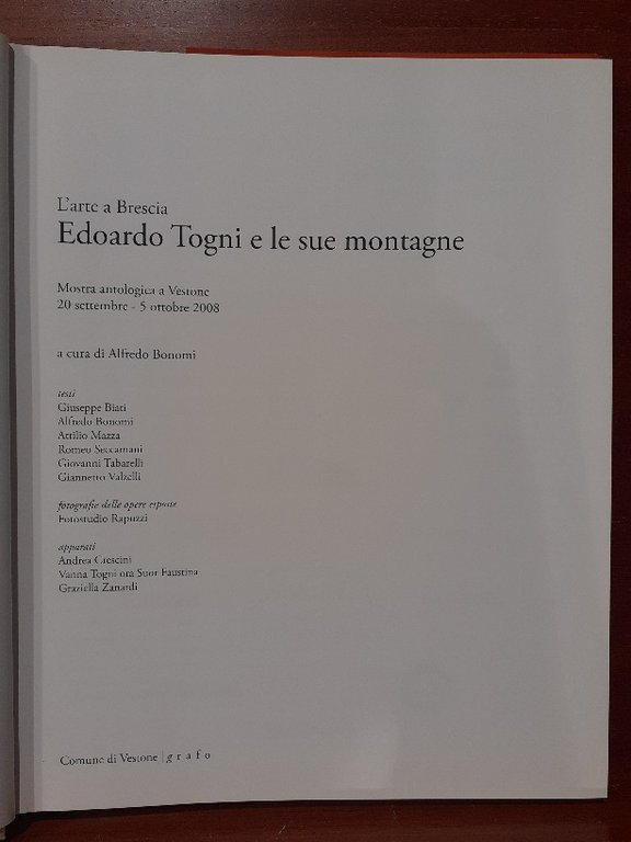 L'arte a Brescia. EDOARDO TOGNI E LE SUE MONTAGNE.