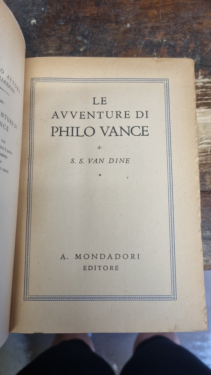 Le avventure di Philo Vance.