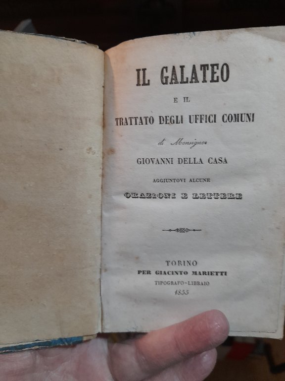 Il Galateo e il trattato degli uffici comuni