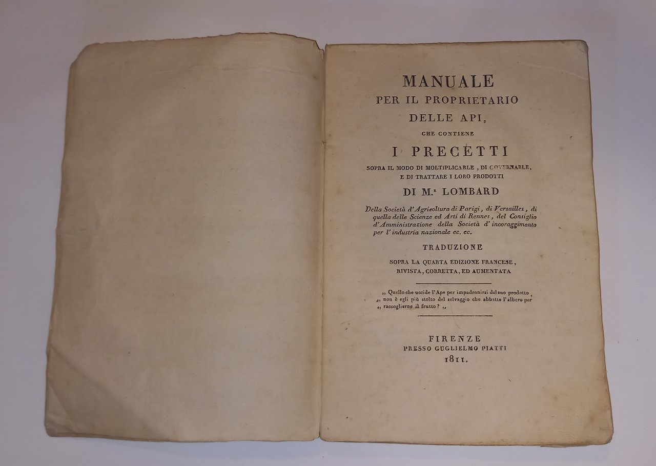 COMPENDIO DEL TRATTATO TEORICO E PRATICO SOPRA LA COLTIVAZIONE DELLA …