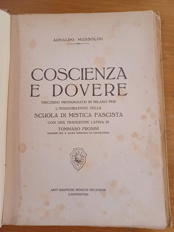 Coscienza e dovere