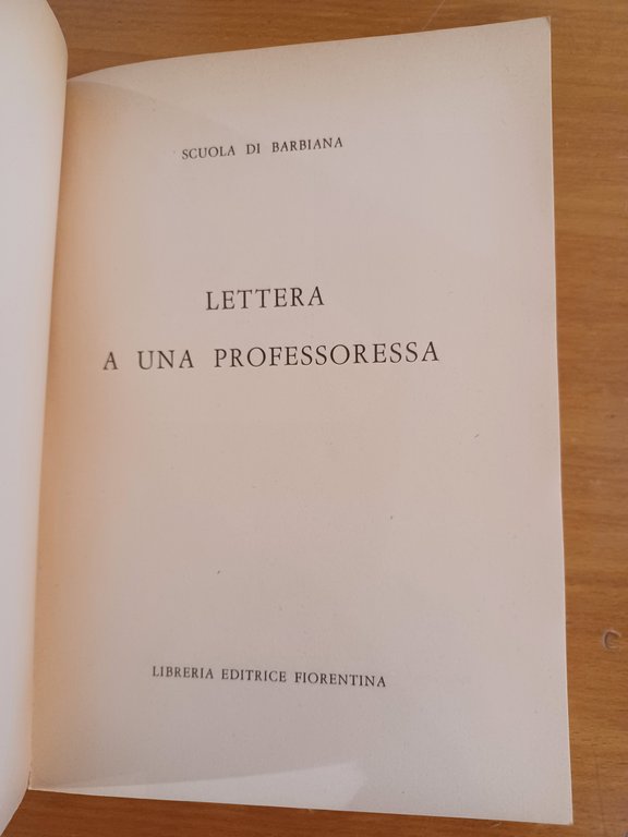 Lettera a una professoressa