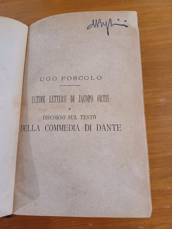 Le ultime lettere di Jacopo Ortis