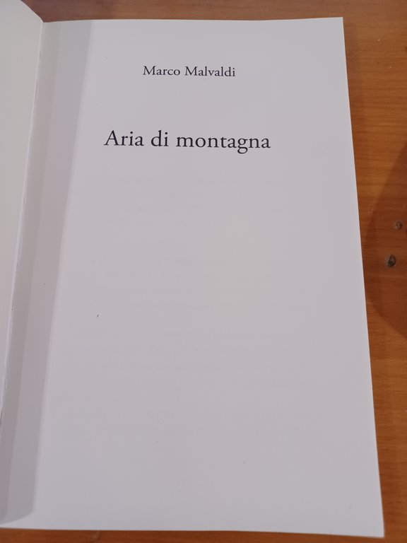 Aria di montagna