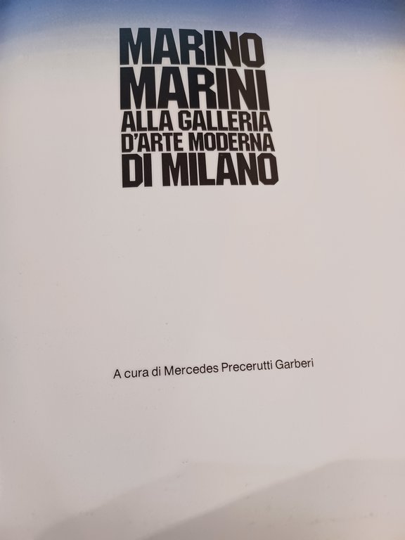 Marino Marini alla galleria dell'arte moderna di Milano