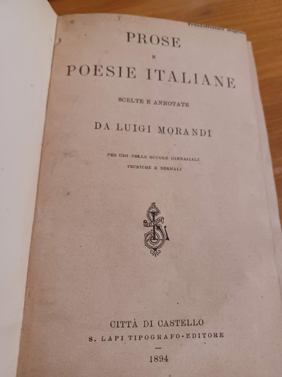 Prose e Poesie italiane