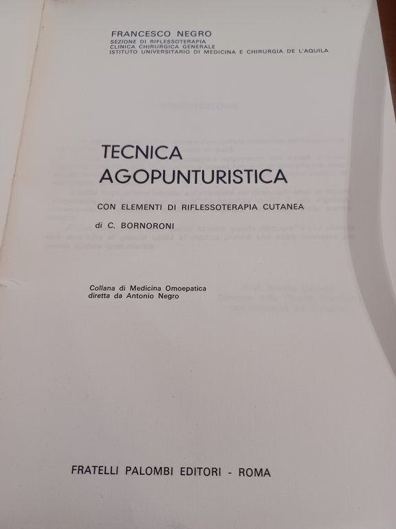 Tecnica agopunturistica