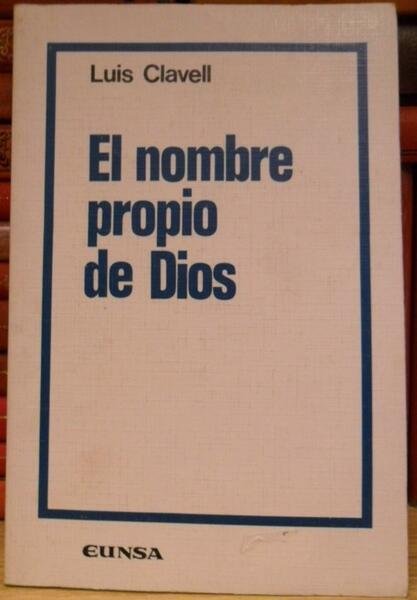 EL NOMBRE PROPIO DE DIOS