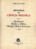 PRINCIPIOS DE CIENCIA POLITICA TOMO I