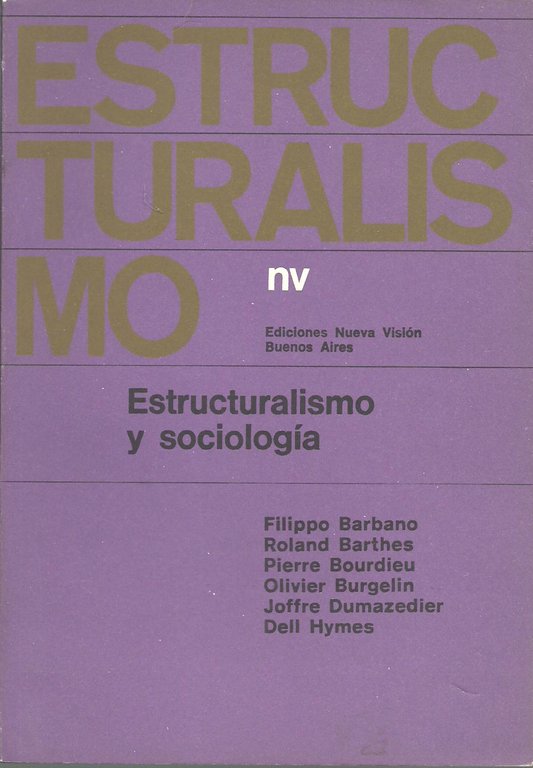 ESTRUCTURALISMO Y SOCIOLOGIA