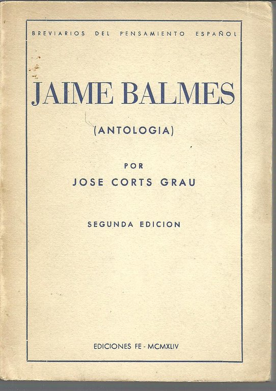 JAIME BALMES (ANTOLOGIA)