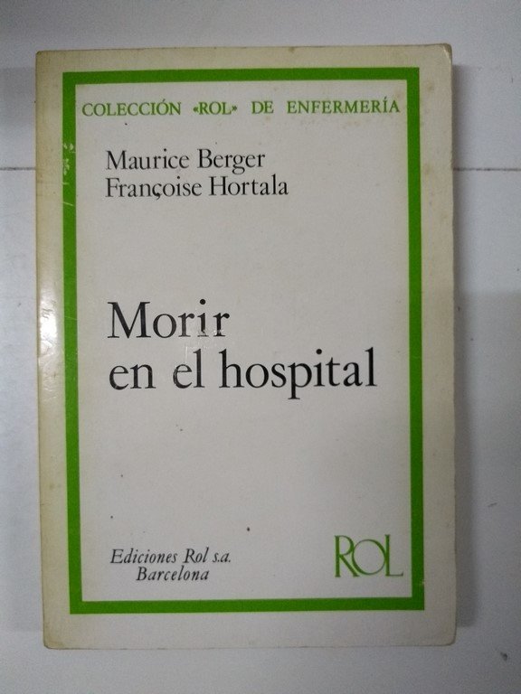 MORIR EN EL HOSPITAL