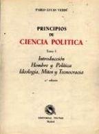 PRINCIPIOS DE CIENCIA POLITICA TOMO I