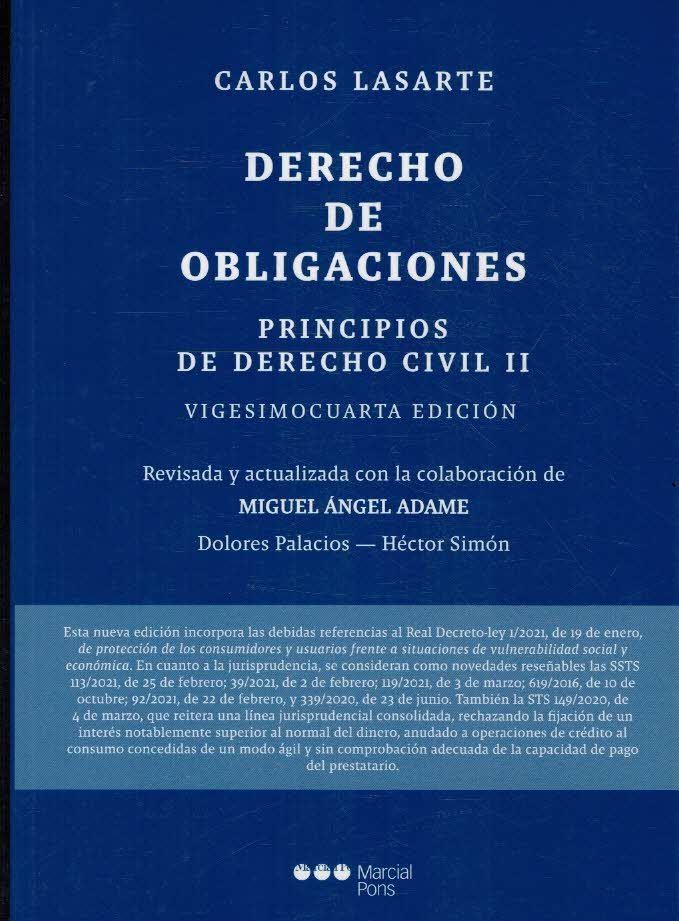 PRINCIPIOS DE DERECHO CIVIL TOMO II DERECHO DE OBLIGACIONES