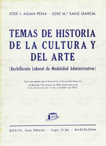 TEMAS DE HISTORIA DE LA CULTURA Y DEL ARTE